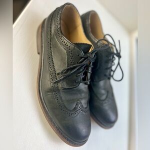 Frye James Wingtip Black Leather Lace Up Oxfords